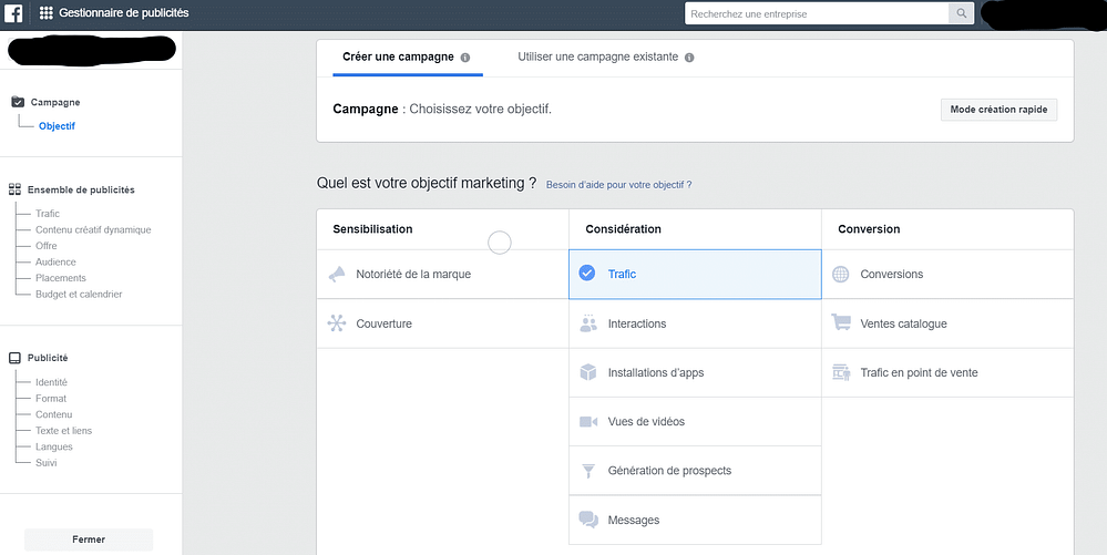 Facebook business Facebook Business objectifs