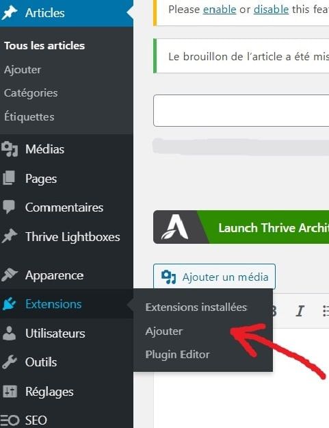 Ajouter une extension Ajouter une extension
